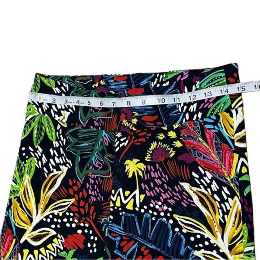 Joseph Ribkoff Black Multicolor Pull On High Rise Stretch Pants Size 8 - Picture 5 of 11